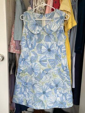 Vintage Mod 60s floral dress with pockets